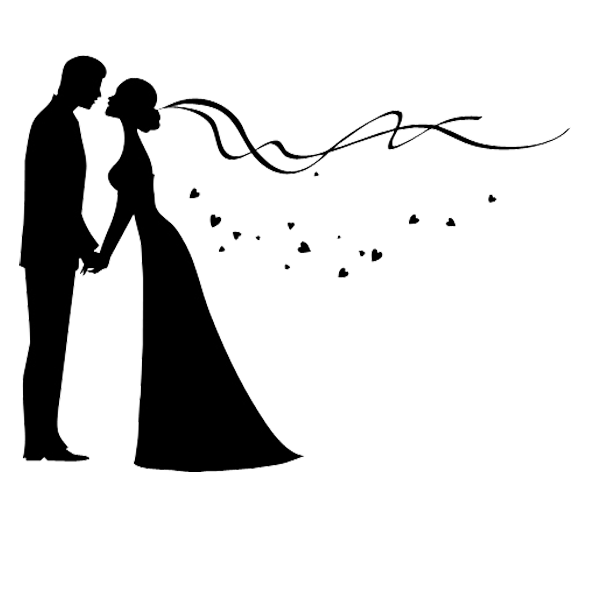 Image of a bride and groom